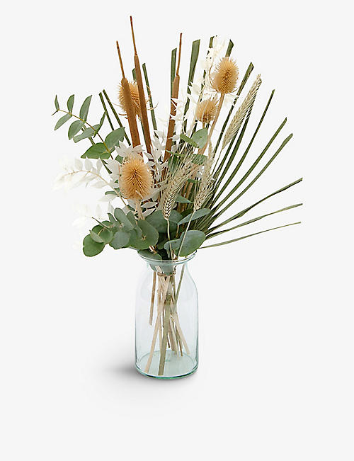 YOUR LONDON FLORIST: Fika dried bouquet and glass vase