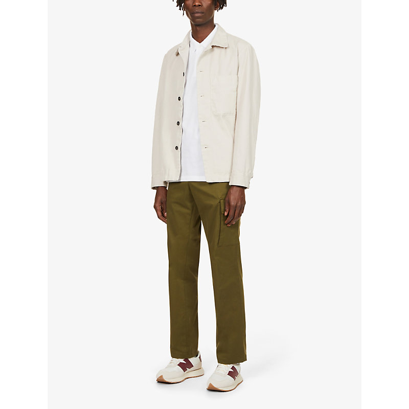 Shop Sunspel Men's White Riviera Slim-fit Cotton-piqué Polo Shirt