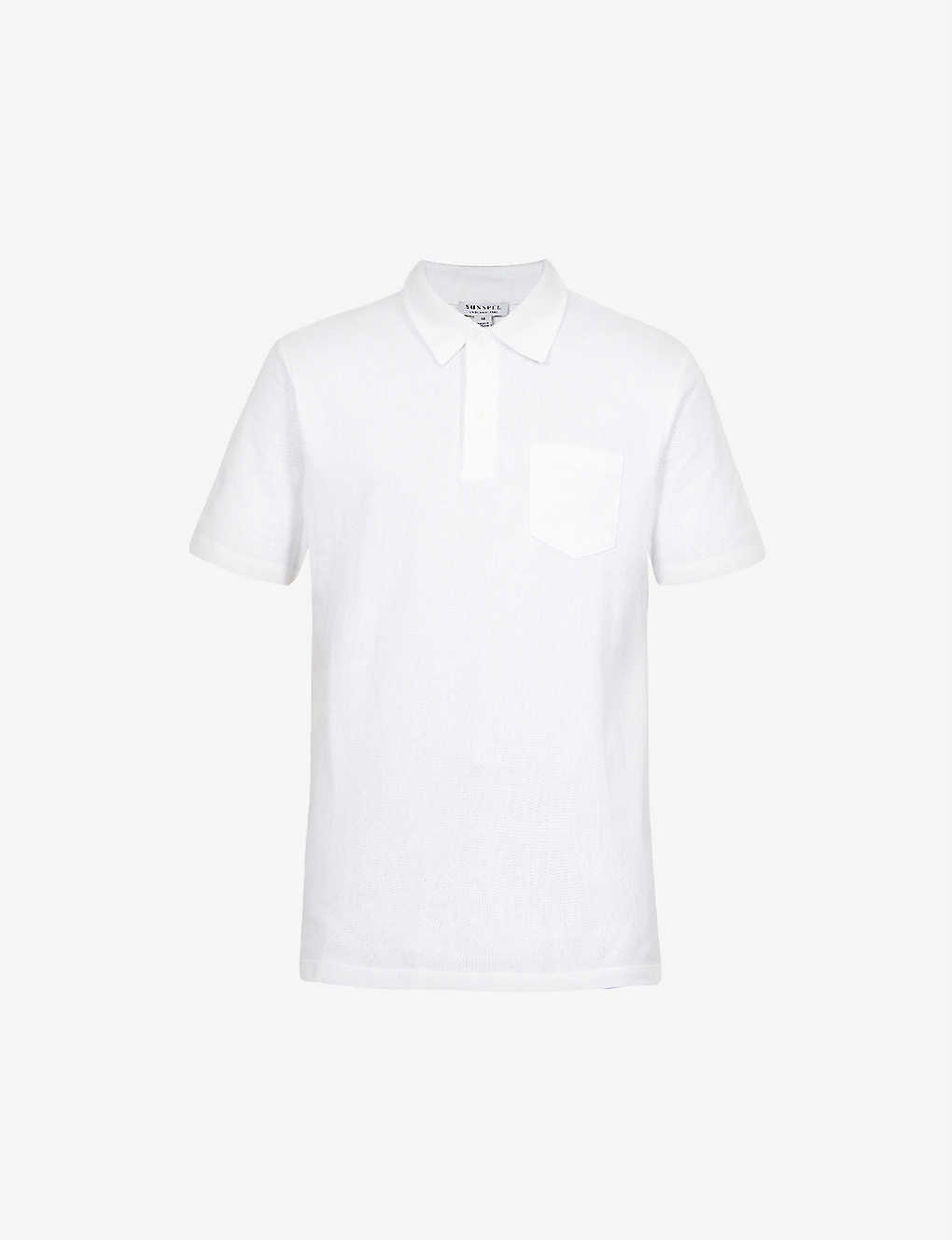 Sunspel Riviera Slim-fit Cotton-piqué Polo Shirt In White