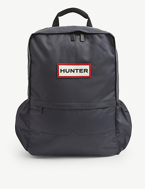 HUNTER: Original large logo-embellished nylon backpack