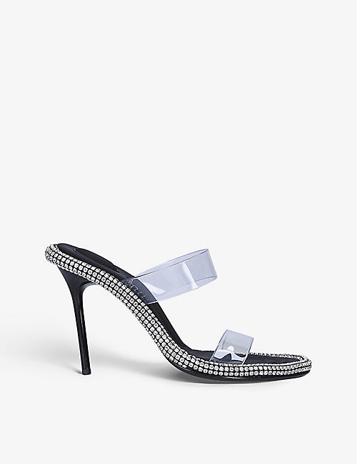 ALEXANDER WANG: Nova crystal-studded PVC sandals
