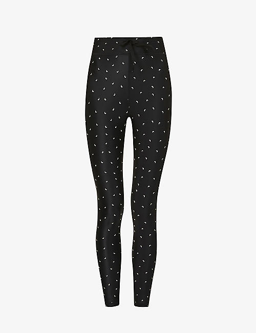 THE UPSIDE: Eclipse moon-print high-rise stretch-jersey leggings
