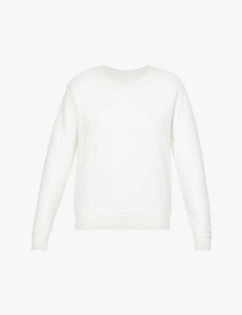 THE UPSIDE: Bondi logo-embossed cotton-jersey sweatshirt