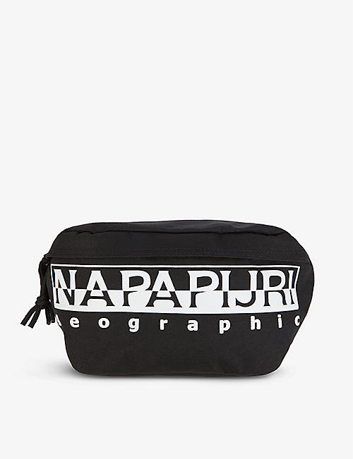 NAPAPIJRI: Happy brand-print woven belt bag