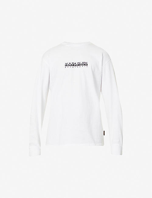 NAPAPIJRI: Brand-print relaxed-fit cotton-jersey T-shirt