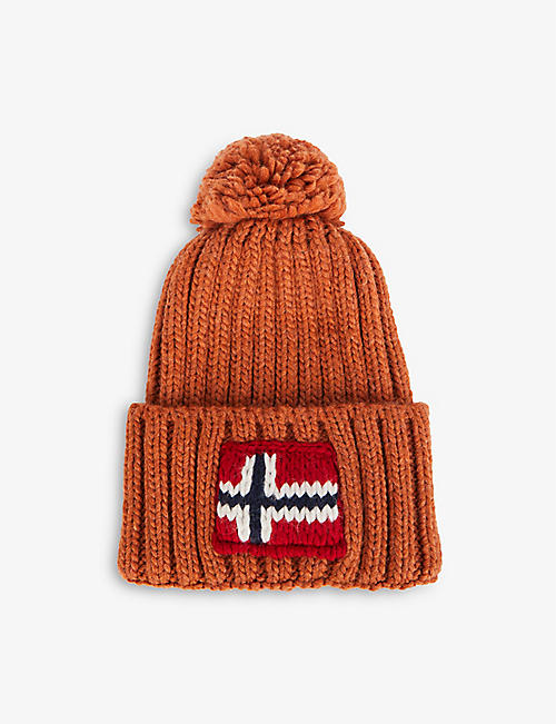 NAPAPIJRI: Semiury bobble knit beanie hat
