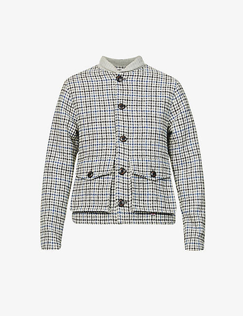 PEREGRINE: Hemingway houndstooth-pattern wool jacket