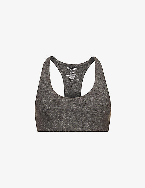 SPLITS59: Sara scoop-neck stretch-jersey sports bra