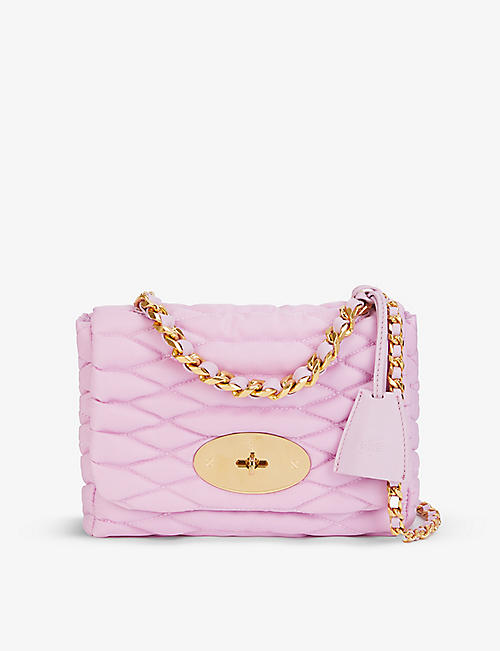 MULBERRY: Lily quilted shell top-handle bag