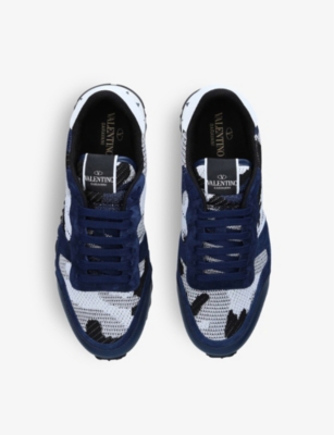 blue and black valentino trainers