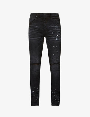 Bexleys Skinny Jeans grey-black flower pattern jeans look Fashion Jeans Skinny Jeans 