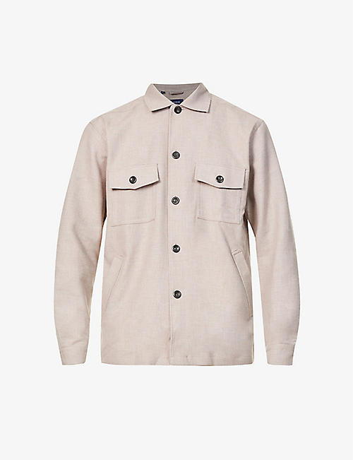 ETON: Relaxed-fit cotton-twill overshirt