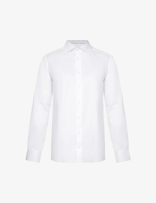 ETON: Business slim-fit cotton-poplin shirt