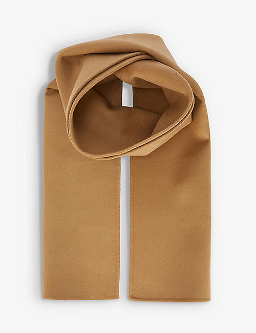 TOTEME: Square-edged wool and cashmere-blend scarf