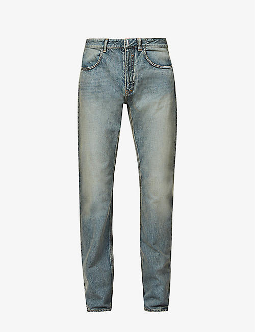 GIVENCHY: Regular-fit straight-leg jeans
