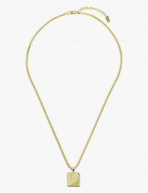 PAWNSHOP: Signature 22ct yellow gold-plated sterling-silver pendant necklace