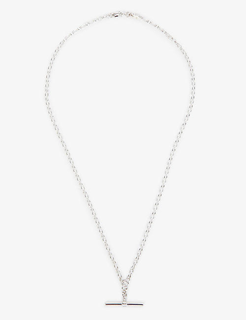 PAWNSHOP: T-bar recycled sterling-silver necklace