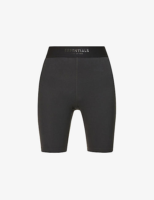 FOG X ESSENTIALS: ESSENTIALS branded-waistband stretch-cotton shorts