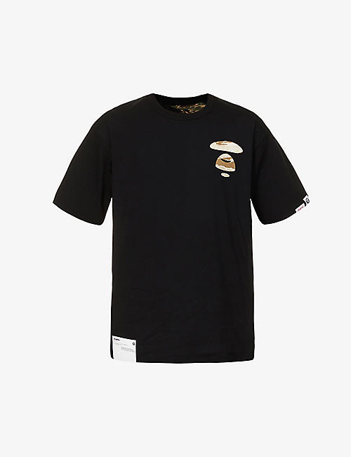 AAPE: Reversible logo-print cotton-jersey T-shirt