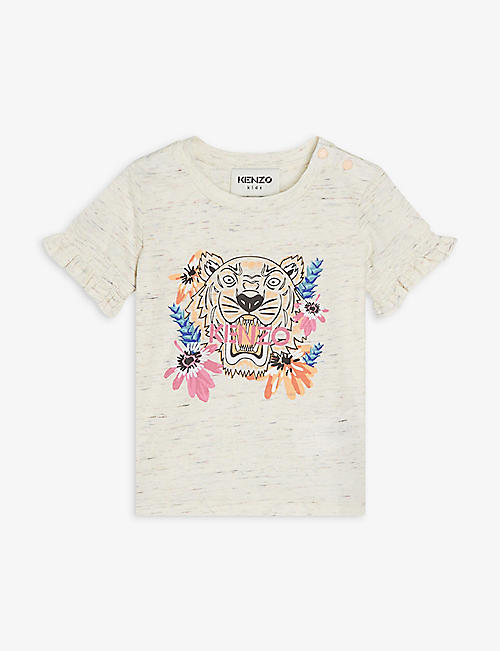 KENZO: Icon Flower cotton T-shirt 6 months-3 years