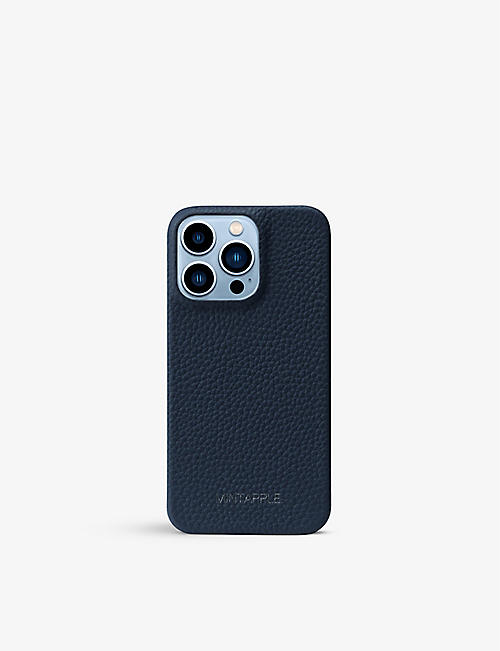 MINTAPPLE: Grained leather iPhone 13 Pro case