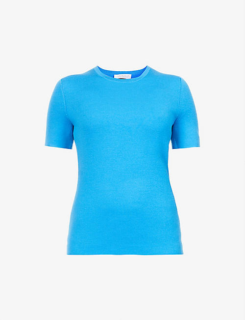 GABRIELA HEARST: Valle round-neck wool-silk blend T-shirt
