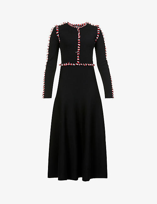 GABRIELA HEARST: Vez fringed wool and silk-blend maxi dress