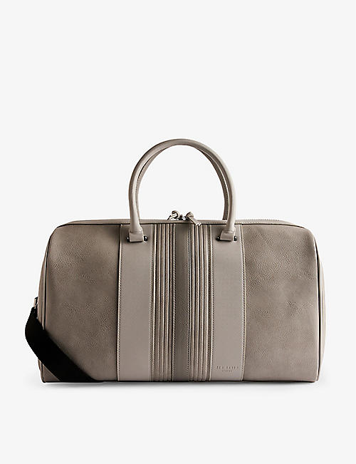 TED BAKER: Evyday striped PU leather holdall