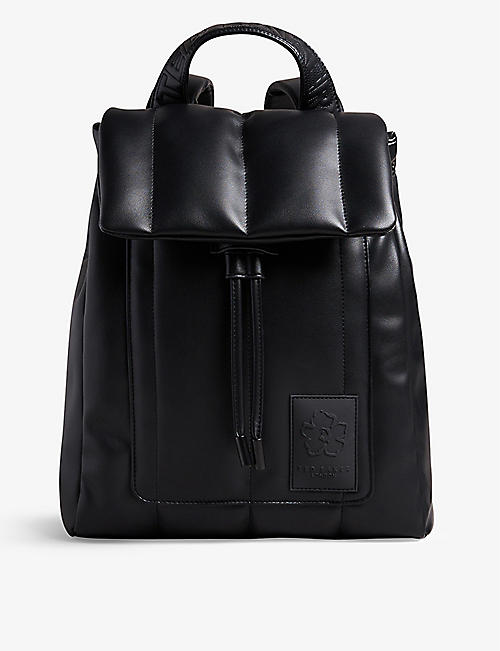 TED BAKER: Janiey faux-leather quilted rucksack