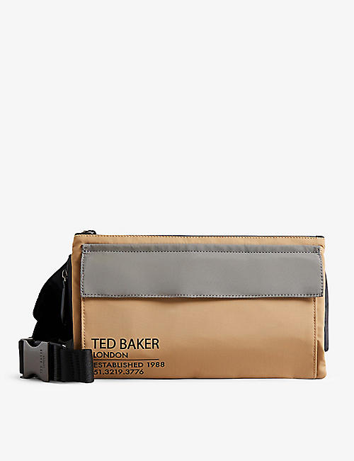 TED BAKER: Feddy colour-block woven bumbag