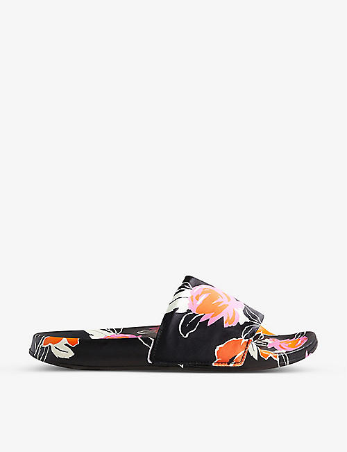 TED BAKER: Paolah floral-print woven sliders