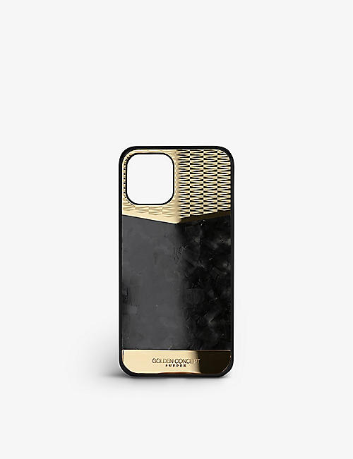 SMARTECH: Golden Concept Forged Carbon Edition iPhone 12/Pro case