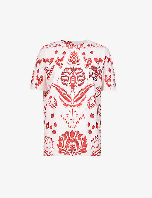 ETRO: Graphic-print cotton-jersey T-shirt