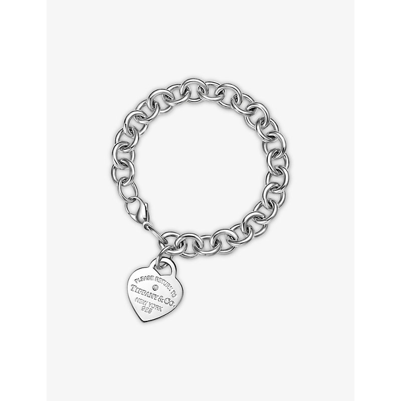 Tiffany & Co Return To Tiffany Heart Tag Medium Sterling Silver And 0.02ct Diamond Bracelet