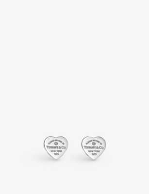 Supreme Tiffany Return To Tiffany Heart Tag Stud Earrings (Set Of