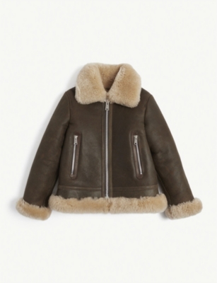 reiss sheepskin jacket