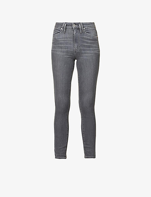 PAIGE: Muse skinny high-rise stretch-denim jeans
