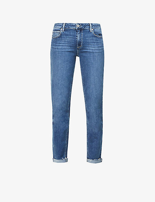 PAIGE: Brigitte skinny mid-rise stretch-cotton-blend denim jeans