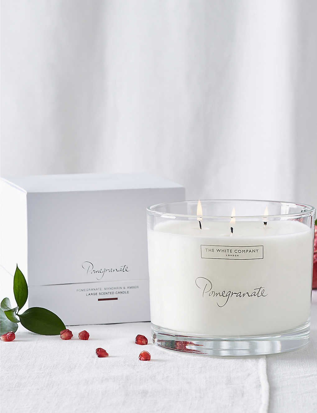 The White Company Pomegranate Large Candle 770g