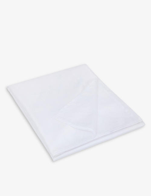 THE WHITE COMPANY: Sateen cotton single flat sheet