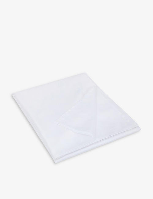 THE WHITE COMPANY: Sateen cotton king flat sheet