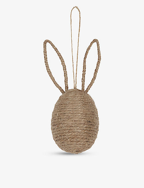THE WHITE COMPANY: Jute set-of-two bunny decorations