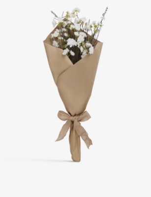 THE WHITE COMPANY: Blossom hand-tied woven flower bunch 81cm