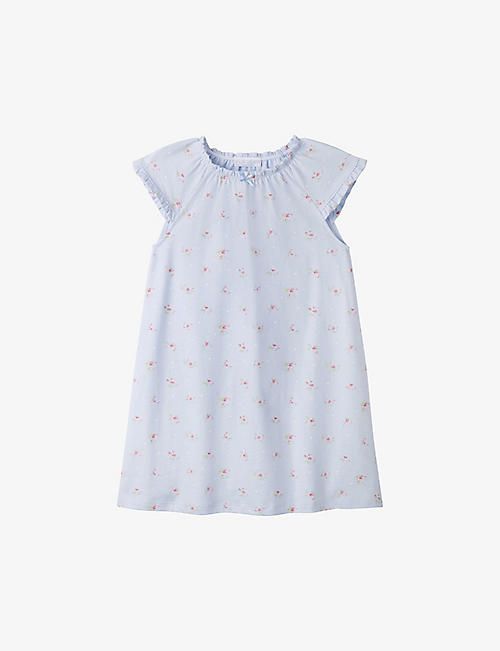 THE LITTLE WHITE COMPANY: Anastasia floral-print cotton nightie 1-12 years