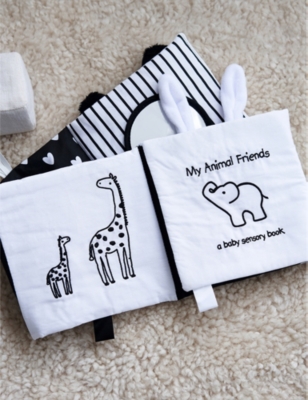 THE LITTLE WHITE COMPANY: My Animal Friends baby sensory book 23cm x 15cm