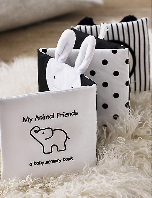 THE LITTLE WHITE COMPANY: My Animal Friends baby sensory book 23cm x 15cm