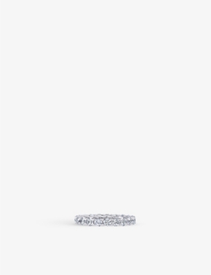 VASHI Plait 18k white-gold and brilliant-cut diamond