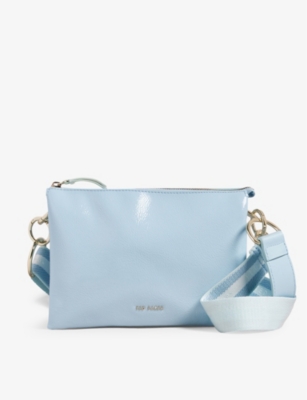 Ted Baker Womens Pl-blue Darceyy Leather Cross-body Bag