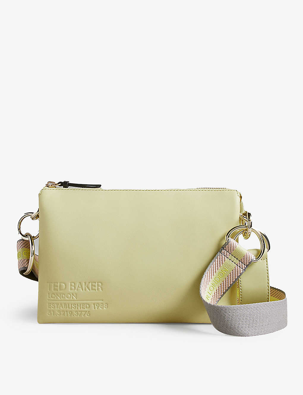 Ted Baker Womens Pl-green Darceyy Leather Cross-body Bag