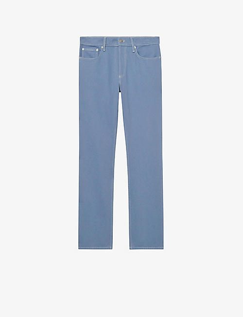 SANDRO: Five-pocket straight-cut organic-cotton jeans
